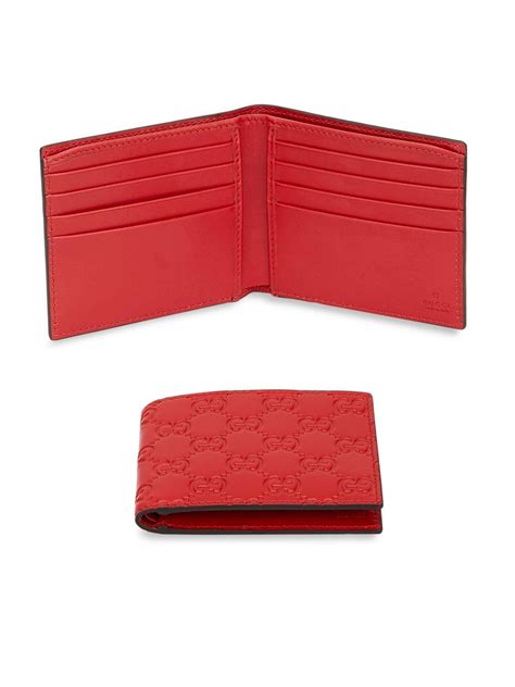 red gucci signature wallet